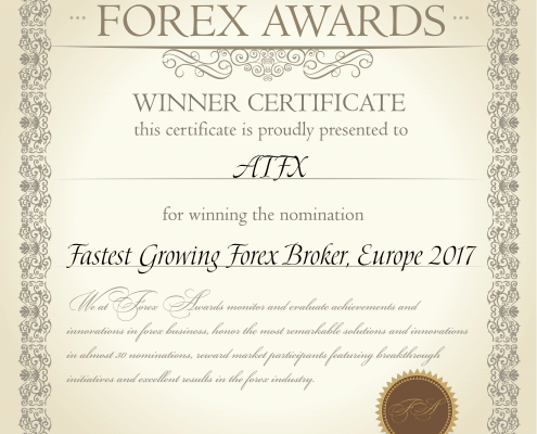 حصلت ATFX على جائزة “أسرع وسيط فوركس نموا ، أوروبا 2017”